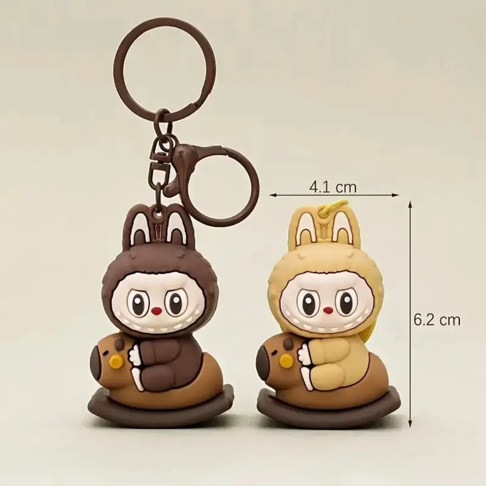 Labubu 3D Popmart Keychain - Yellow